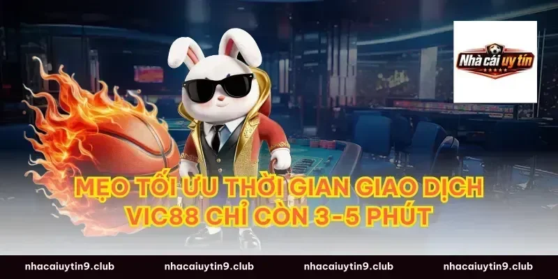 Mẹo tối ưu thời gian giao dịch vic88 chỉ còn 3-5 phút